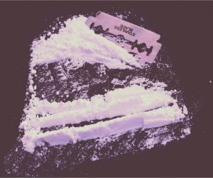 Cocaine on drug bust