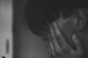 depressed person due to drugs